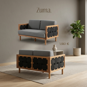 Modern Outdoor Lounge <b>Sofa</b> Set <b>Wood</b> <b>Frame</b> Woven Rattan Upholstered Foam Filled Padded L-Shape for Garden Terrace Hotel Courtyard - Product Image 2