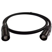 Kabel Jaringan Rumah ABCCABLS CAT6E RJ45 Male dengan Konektor Pengunci Model XLR untuk Panggung DMX Audio Transmisi Sinyal Digital Jumper