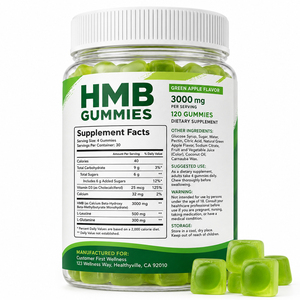 Customized Beta-Hydroxy Beta-Methylbutyrate Ca Calcium Food 99% HMB-CA Free Acid HMB Gummies Dairy-Free GMP HACCP Certified 120 - Product Image 6