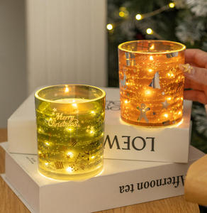 Cadeau de Noël de luxe pour filles, lumières <span class=keywords><strong>LED</strong></span> intégrées, décoration romantique pour <span class=keywords><strong>la</strong></span> Saint-Valentin, guirlande lumineuse, bougies parfumées de Noël - Product Image 6