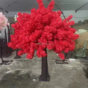 S0473 200cm de altura boda decoración plantas Faux Silk Sakura árboles fiesta telón de fondo falso árbol de flores artificiales árbol de flor de cerezo