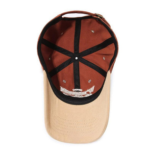Cappellino da Baseball in Cotone Lavato Bicolore con Ricamo 3D, Cappello da Papà con Visiera Curva, Unisex, per Sport all'Aperto e Protezione Solare - Product Image 2