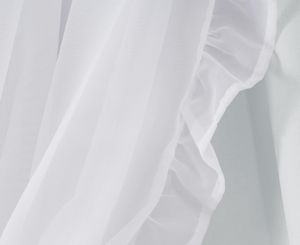 <span class=keywords><strong>Rideaux</strong></span> modernes 100 % <span class=keywords><strong>lin</strong></span> à passe-tringle pour chambre à coucher, <span class=keywords><strong>double</strong></span> couche, blancs, avec attaches à volants, occultants, style campagne française, décoration flamboyante - Product Image 5