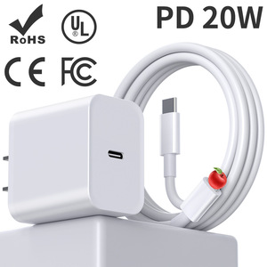 Cargador PD20W PD30W Compatible con el <span class=keywords><strong>Cable</strong></span> de Datos USB <span class=keywords><strong>Original</strong></span> Tipo-C, Cargador de Carga Rápida para Teléfono <span class=keywords><strong>Apple</strong></span> 16 - Product Image 1