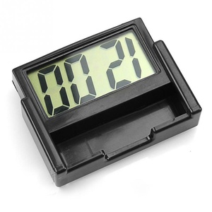 Mini horloge numérique à grand écran pour tableau de bord de voiture, horloge électronique autocollante, mini horloge pour tableau de bord de camion - Product Image 1