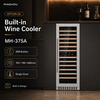 Meuble bar à vin de luxe avec réfrigérateur à vin intégré, présentoir à bouteilles personnalisé pour bar à domicile