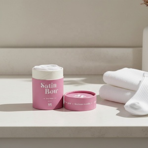 Emballage personnalisé recyclable pour serviettes et vêtements, options de tubes/contenants en carton kraft, tailles personnalisées, impression de logo - Product Image 1