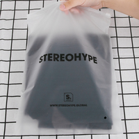 Grand format 40*60/ 50*70cm Sac en plastique transparent PE LDPE écologique avec fermeture éclair Sac ziplock biodégradable pour vêtements pour emballage