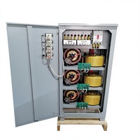 Stabilizer AC Tiga Fasa 50kva 60kva 100kva Tembaga SVC TNS AVR Pengatur Tegangan 380v Otomatis