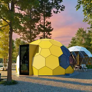 Outdoor Aluminum Frame Igloo Dome House With Glass Cover Prefab Luxury Glamping Hotel And Restaurant For Outdoor Living