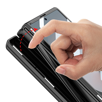 Luxe la charnière avec étui de téléphone pliant à attraction magnétique pour Samsung Galaxy Fold 6 Protection tout compris Z Fold6 étui