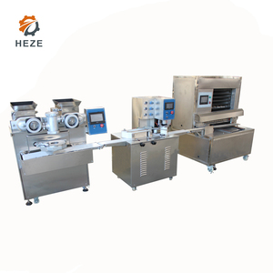 Automatico Multi-Funzionale Farcito Torte Della Luna Riempito Maamoul Biscotti Incrostanti Macchina Data di Biscotti Linea di Produzione - Product Image 4