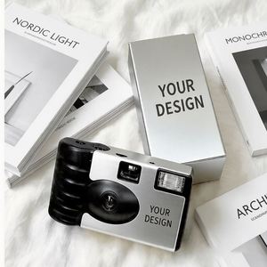 Appareil photo jetable personnalisé avec étui de protection haut de gamme |   Housse de protection jetable pour appareil photo de mariage avec logo personnalisé - Product Image 1