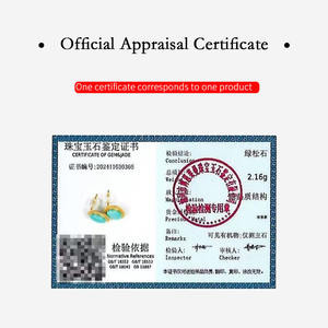 Pendientes de tuerca redondos turquesa Accesorio elegante y elegante con estilo geométrico clásico con bordes dorados - Product Image 5