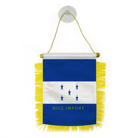 Drapeau national d'Haïti, mini-drapeau en polyester 15*10 cm, décoration nationale pour les événements sportifs scolaires, les festivals patriotiques