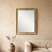 Miroir mural vintage de luxe en fer durable, moderne, pour la maison, le salon, la salle de bain, le couloir, la chambre à coucher, la commode, l'intérieur