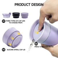 Tasse Thermo populaire 2025 nouveau prix d'achat en vrac impression personnalisée en acier inoxydable isolé étanche plusieurs couvercles tasse de voyage Go tasse