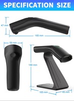 Escáner de Códigos de Barras 2D Portátil X-3500, Lector de Códigos de Barras 1D con Cable USB, Escáner de Códigos QR, Escaneo de Inventario con Soporte, en Stock