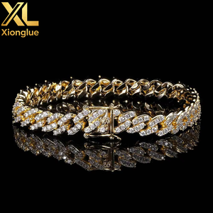 Hop 9mm Single Row Zircon Claw Setting Cuban Bracelet Personality Couple Accessories Unisex Tanjing Fashion Lijing - Product Image 5
