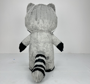 Funtoys Walking Raccoon disfraces para publicidad comercial rendimiento trajes fiesta Cosplay inflable peludo Animal oso mascota - Product Image 3