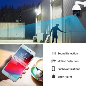 Câmera CCTV IP <span class=keywords><strong>PTZ</strong></span> Dome com Zoom Óptico de 36X, 5MP <span class=keywords><strong>CMOS</strong></span>, Áudio Bidirecional, Visão Noturna, <span class=keywords><strong>IP66</strong></span> à Prova d'Água, Detecção de Movimento em Cores - Product Image 2