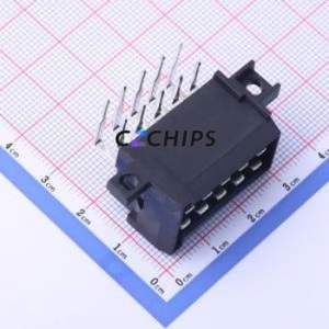 K828801WR-2x05-PTSN Automotive Connector Bent Lead Through Hole Connector 10P 5mm 2 Right Angle Insert - Product Image 1