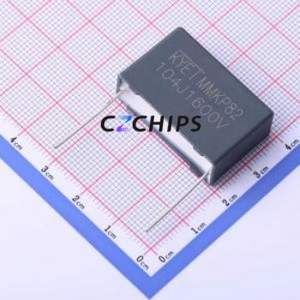 ตัวเก็บประจุฟิล์มโพลีโพรพิลีน (CBB) รุ่น MMKP104J3C2701 แบบมีรูทะลุ (THT), ระยะขา P=27.5 มม. 100nF 5% 1.6kV - Product Image 1