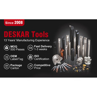 Porte-outil DESKAR MWLNR2020K08 pour plaquettes WNMG, pour tours et fraiseuses, personnalisable, support OEM