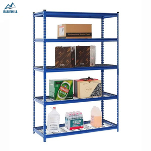 Rayonnage d'entrepôt Étagère réglable en métal sans bouchon Étagère de stockage de palettes Utilisation de rayonnages en métal Supports et étagères empilables - Product Image 1