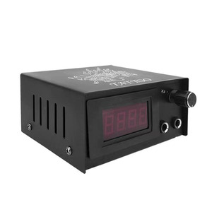 แหล่งจ่ายไฟสำหรับเครื่องสักแบบดิจิตอล LCD ปรับได้ 3 หลัก สีดำ ทนทาน สำหรับอุปกรณ์เสริมปากกาเครื่องสัก - Product Image 4