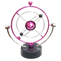 Pendule de Newton en métal décoratif avec billes d'équilibre en acier, matériel pédagogique, objets de décoration pour la maison, pendule magnétique, jouet de bureau