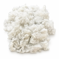 Fibre de rembourrage pour couette et oreiller RPET 7D, fibre de polyester creuse siliconée blanche ondulée, recyclable, matière première pour intérieur de voiture
