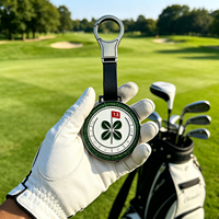 Tag Tas Golf Logam Custom dengan Finishing Poles, Universal untuk Tas Golf