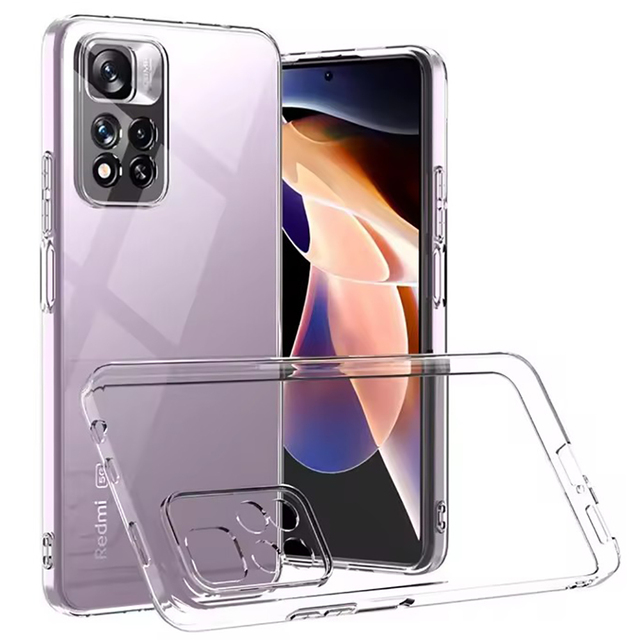 Shockproof Silicone Case For Xiaomi Redmi Note 14 13 12 12S 12T 11 11T 11S 10 10S Pro Plus Pro+ 4G 5G Ultra Thin Clear Shell