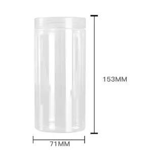 500g bpa wall kilner top sale container kunststoff clear collar vasetti trasparenti