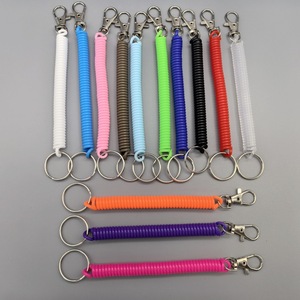Оптовый пластиковый цветной пружинный брелок Телескопический эластичный канат брелок анти потери пружинный брелок - Product Image 1