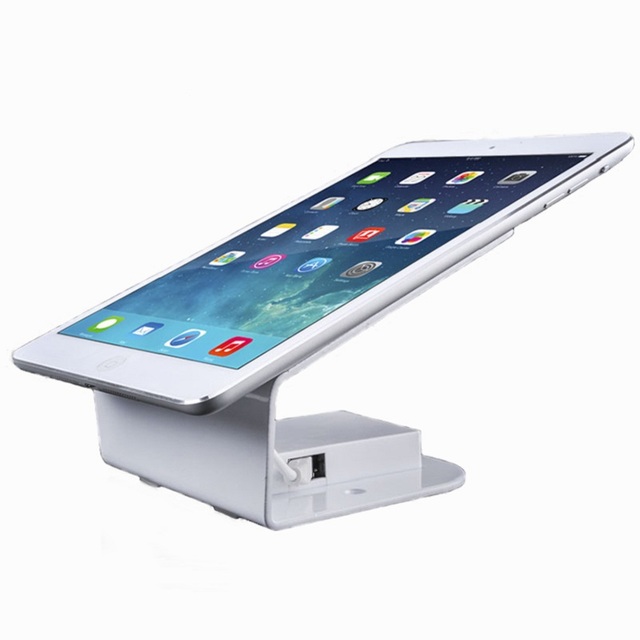 Retail Tablet Security Display Anti-Theft Universal Stand with Aluminum Alloy Motion Sensor Alarm and Charging