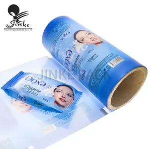 Custom Printed Plastic Soap Bar Wrapper Metallized Pet Packaging Film Roll For Cosmetics Soap Packaging