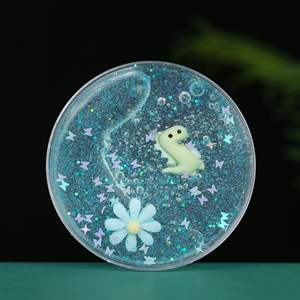 CHENXI Venta al por Mayor de Nuevos Productos, Slime Celeste con Animales Adorables, 150 ml, Slime con Cuentas Brillantes, Slime con Aromas Pastel, Slime con Purpurina - Product Image 5