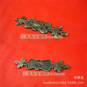Bande de bordure en alliage Chengyu 100x23mm, bronze antique, bordure forgée pour caisses en bois - Product Image 4
