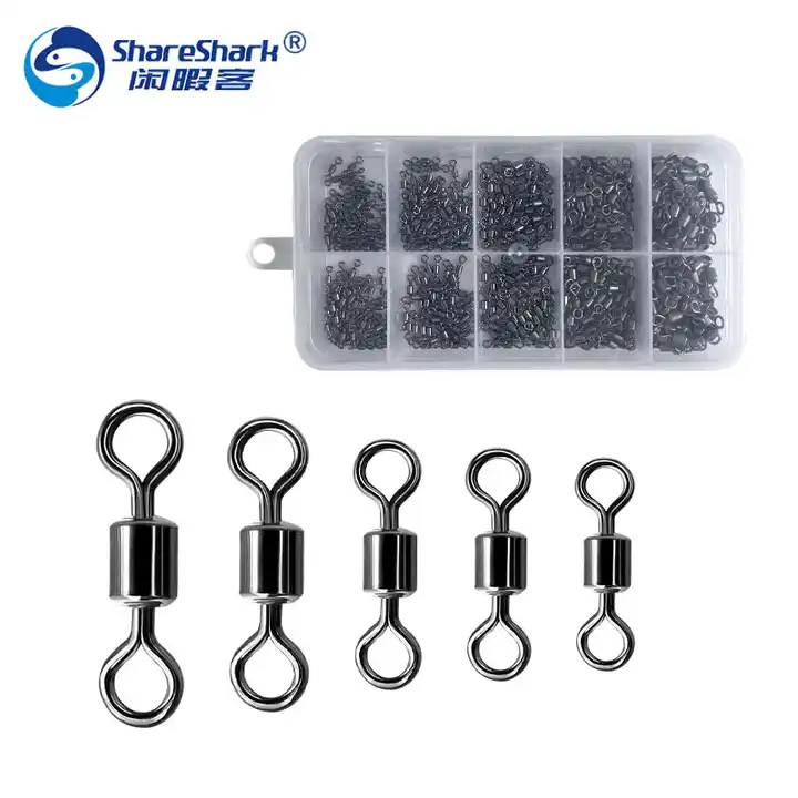 500pcs fishing connector fishing barrel bearing