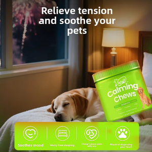 Bâtonnets de friandises calmantes anti-stress au calcium OEM Supplément dentaire à mâcher pour chiens pour soins de santé Suppléments de soins de santé anti-stress pour animaux de compagnie - Product Image 2