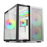 SOEYI Matx Gaming panneau avant coque d'ordinateur Cool Design coque en verre RVB avec alimentation choix d'armoire populaire