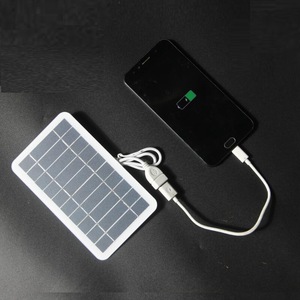 5V 2W Carga segura compatible con USB para teléfono con Banco de energía Ideal para uso en exteriores Panel solar de silicio policristalino semiflexible - Product Image 2