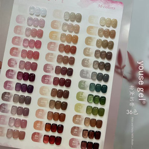 Ensemble de vernis à ongles en gel nude 36 couleurs, gel à ongles UV à retirer par trempage avec panneau d'affichage pour salon de manucure - Product Image 5
