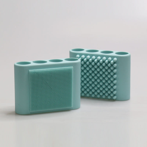 Spazzola per il Corpo <span class=keywords><strong>in</strong></span> Silicone Morbido di Alta Qualità, Doppio Lato, a Forma di Fiore, per Pulizia Viso e Corpo, <span class=keywords><strong>Naturale</strong></span> - Product Image 5