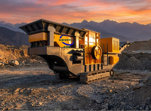 Concasseur à marteaux mobile UPSEN UHC1414 200t/h à moteur AC contrôlé par PLC avec moteur et roulement pour l'extraction de calcaire et de <span class=keywords><strong>charbon</strong></span> - Product Image 3