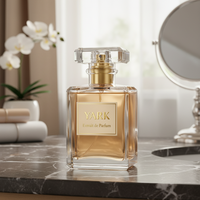 Flacon de parfum en verre personnalisé, magnétique, fantaisie, rond, vide, 30 ml, 50 ml, 100 ml, avec pompe pulvérisateur