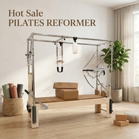 Cama de Pilates Cadillac : Équipement multifonctionnel en chêne durable avec logo personnalisé pour l'entraînement physique et le Pilates Reformer