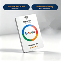 Carte NFC personnalisée pour avis Google avec code QR, impression personnalisée, carte PVC pour avis et partages sur les réseaux sociaux des entreprises locales